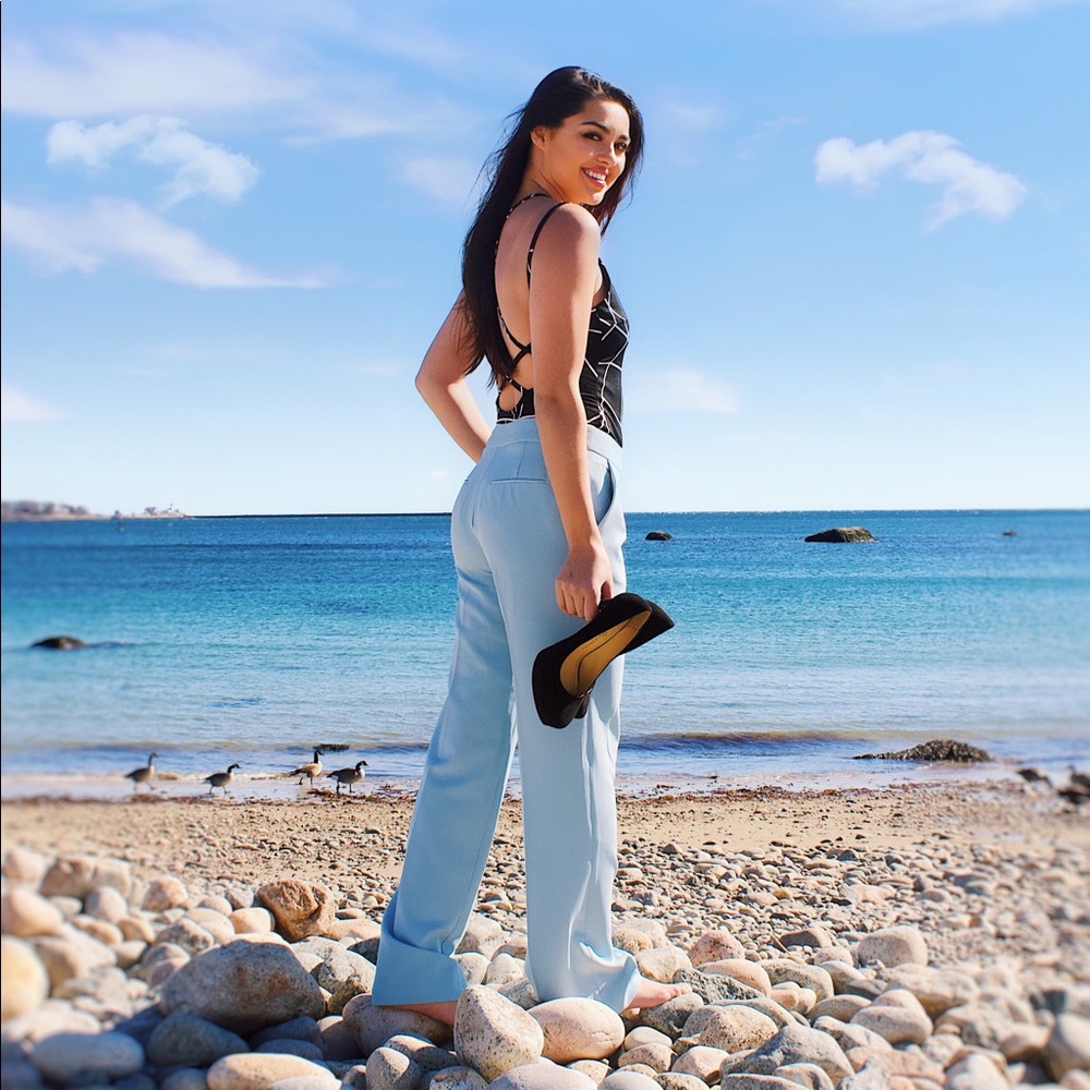 Baby Blue Suit Pant